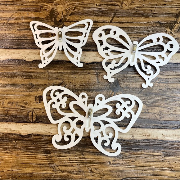 Vintage Homco 7537 butterfly Wall Decor set of 3 - Picture 4 of 16